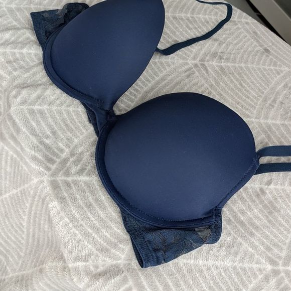 LA SENZA Remix navy padded bra 36C B002 - Picture 4 of 7